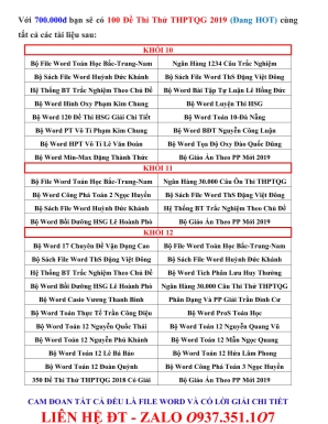 Các chủ đề ôn tập Hình học Lớp 11 - Chủ đề 1 Hàm số lượng giác và phương trình lượng giác